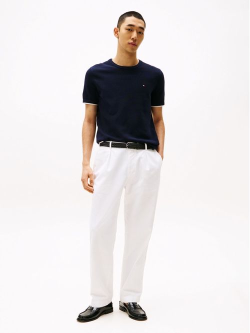 Sweater de manga corta con logo