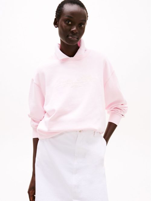 Buzo con logo bordado regular fit