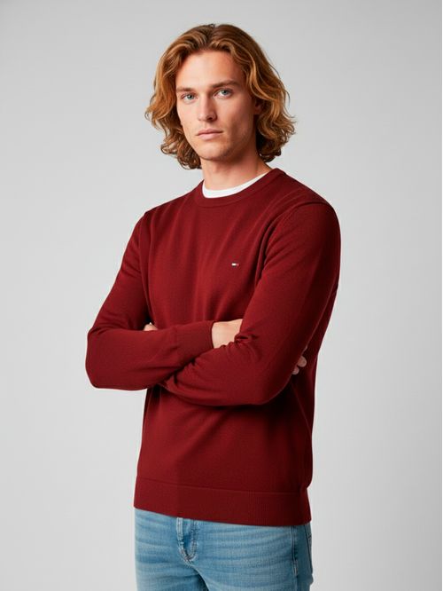 Sweater básico de algodón regular fit