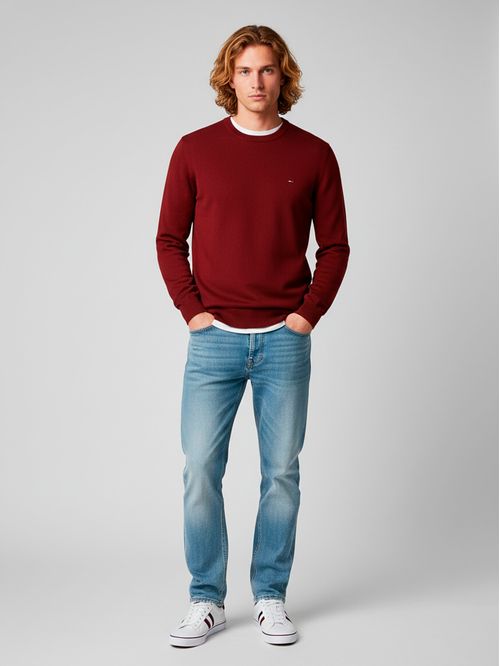 Sweater básico de algodón regular fit