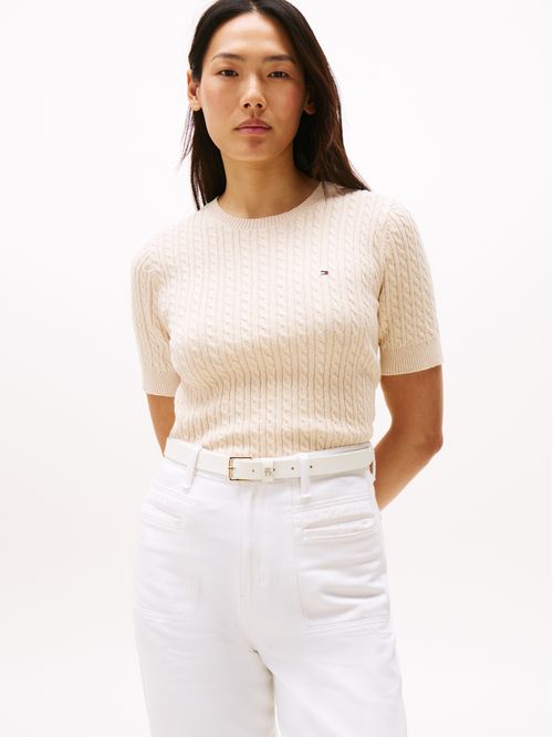 Sweater de manga corta slim fit