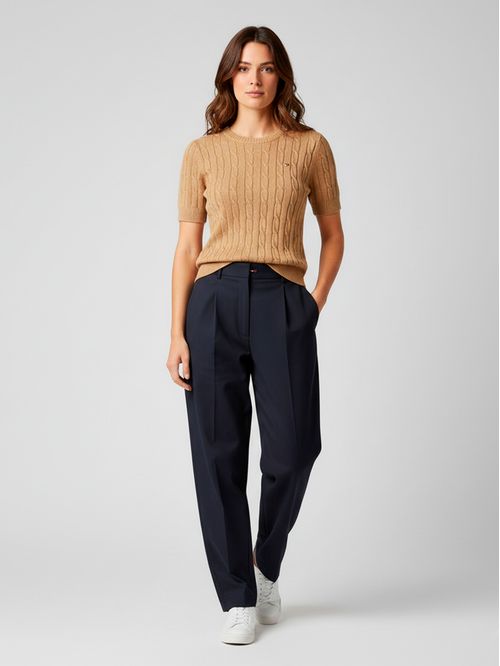 Sweater de manga corta slim fit