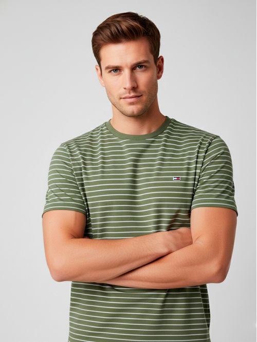 Remera rayas slim fit
