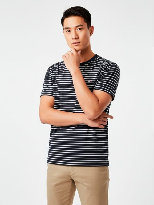 Remera rayas slim fit