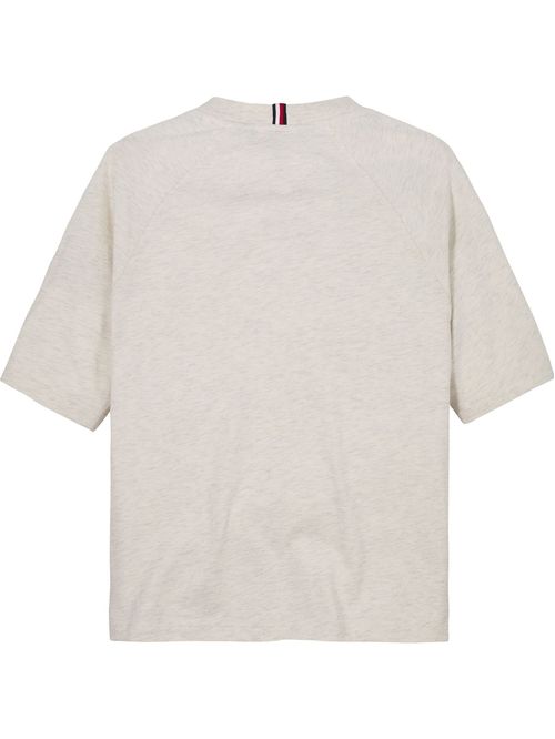 Remera con logo engomado con relieve regular fit