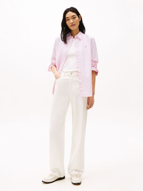 Camisa oxford rayada regular fit