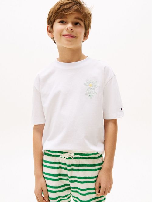 Remera con logo estampado regular fit