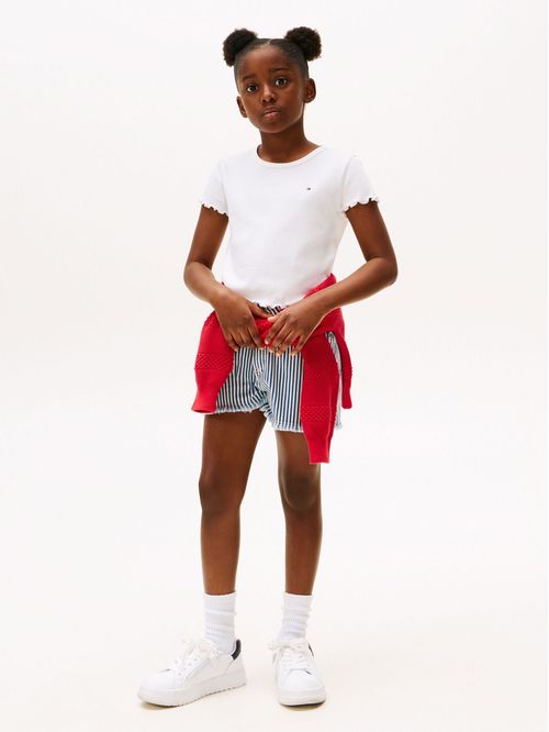 Remera con volados extra slim