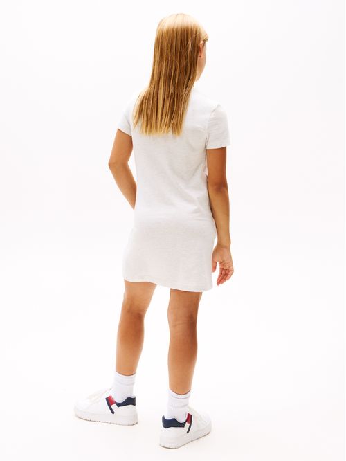 Vestido con logo de lentejuelas regular fit