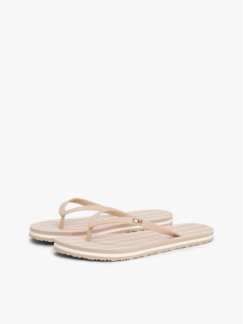 Ojotas con aplique metalizado