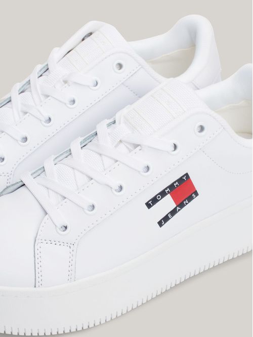 Zapatillas de plataforma de cuero