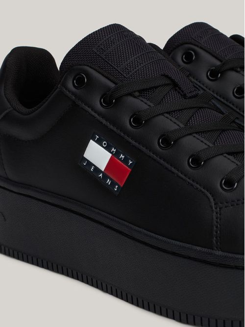 Zapatillas de plataforma de cuero