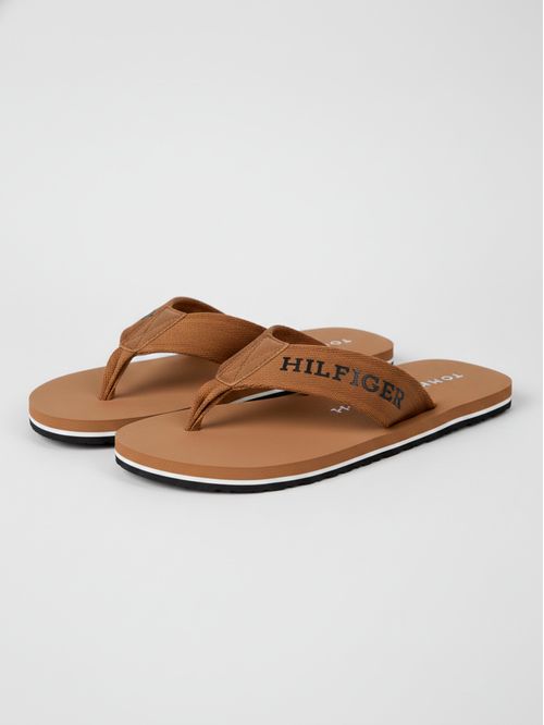 Ojotas de tiras con logo