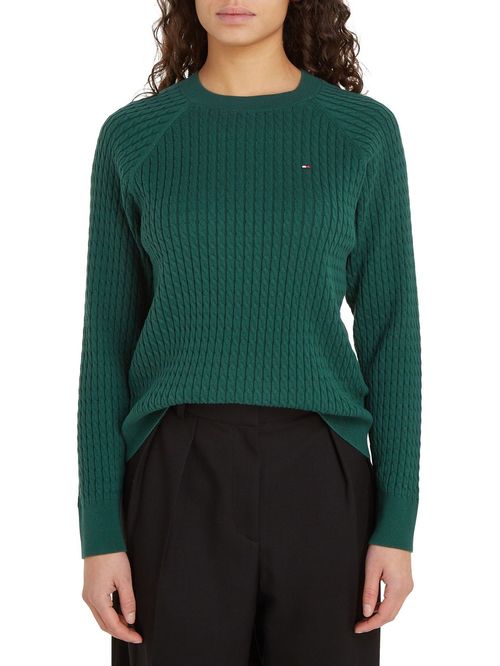 Sweater amplio de punto trenzado