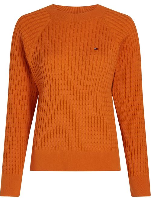 Sweater amplio de punto trenzado