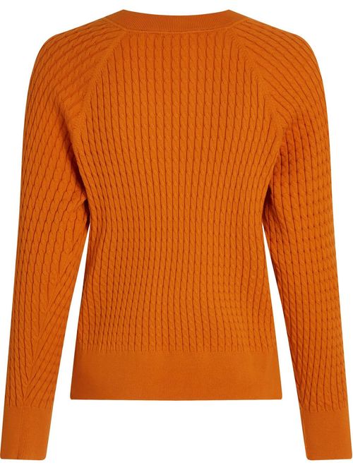 Sweater amplio de punto trenzado