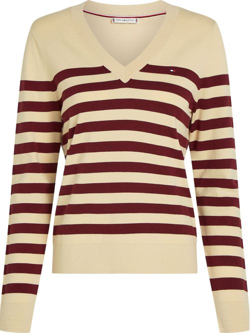 Sweater de punto con cuello en V