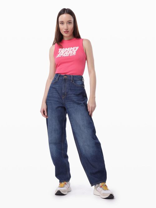 Musculosa con logo slim fit