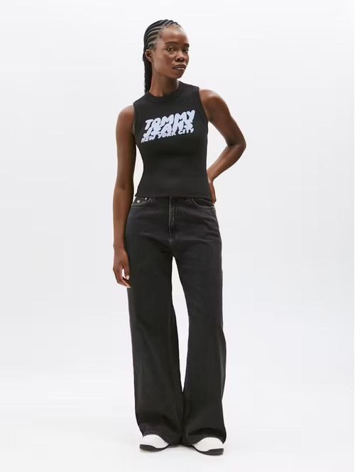 Musculosa con logo slim fit