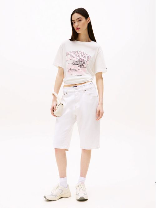 Remera con logo tropical regular fit