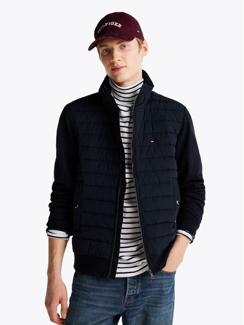 Campera acolchada con cuello levantado regular fit