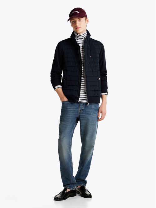 Campera acolchada con cuello levantado regular fit