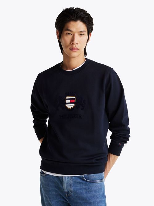 Buzo con logo bordado regular fit