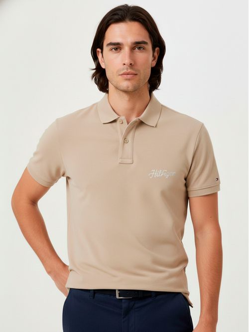 Chomba con logo bordado regular fit