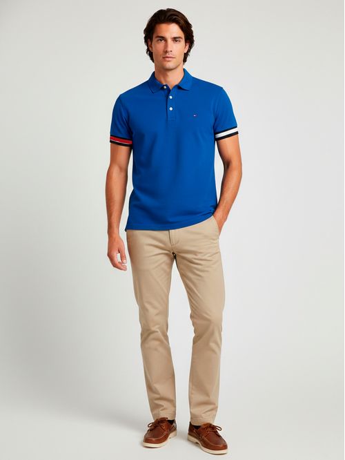 Chomba con cinta distintiva slim fit