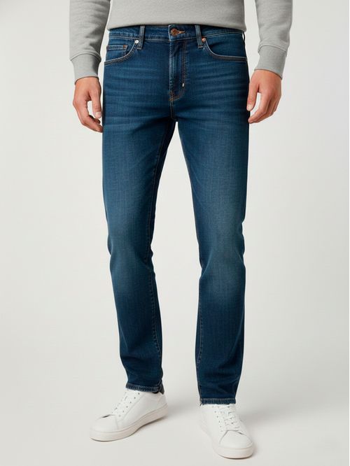 Jeans denton con logo