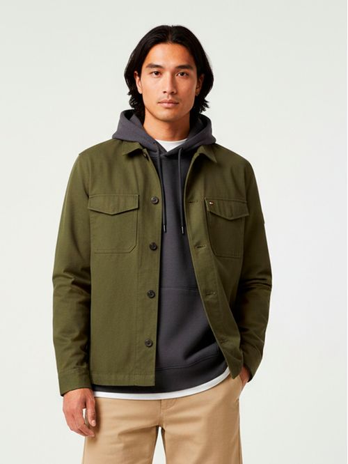 Campera regular con botones