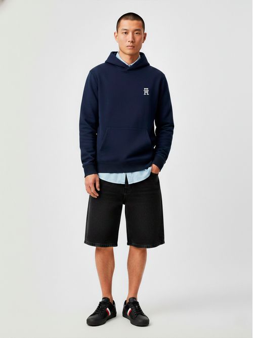 Buzo con capucha y monograma TH