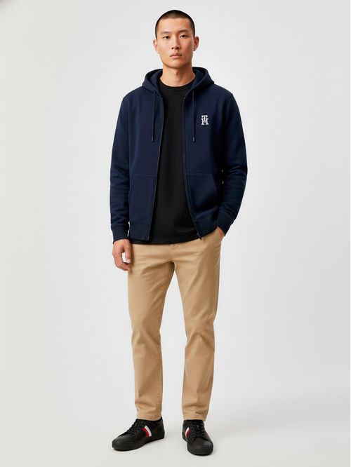 Pantalón de gabardina corte recto