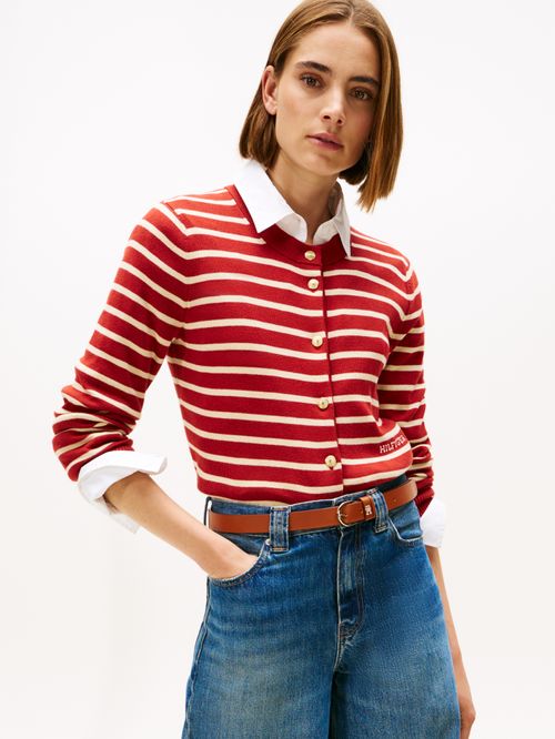 Cárdigan de rayas slim fit