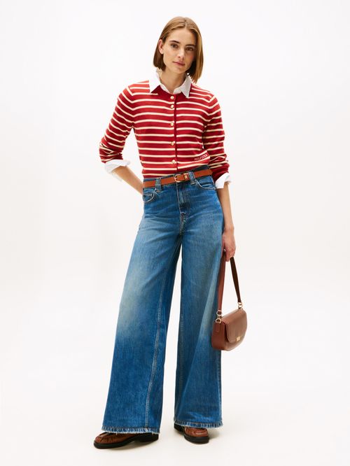 Cárdigan de rayas slim fit