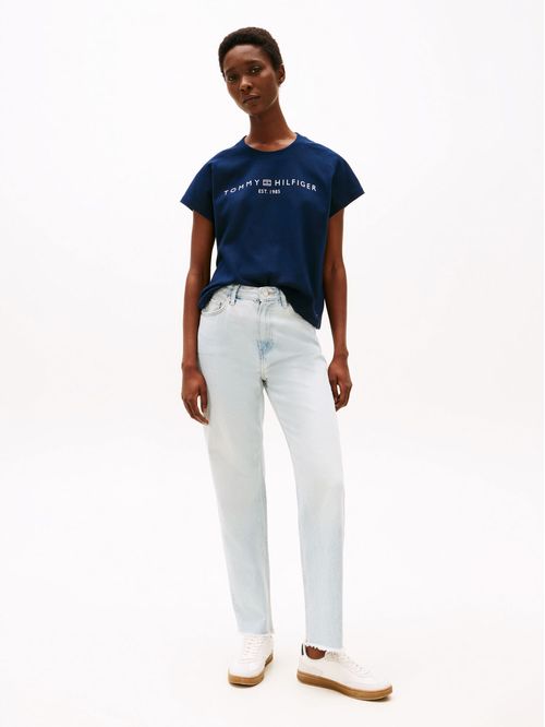 Remera con logo estampado regular fit