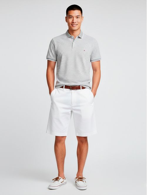 Chomba con cinta distintiva en el cuello regular fit