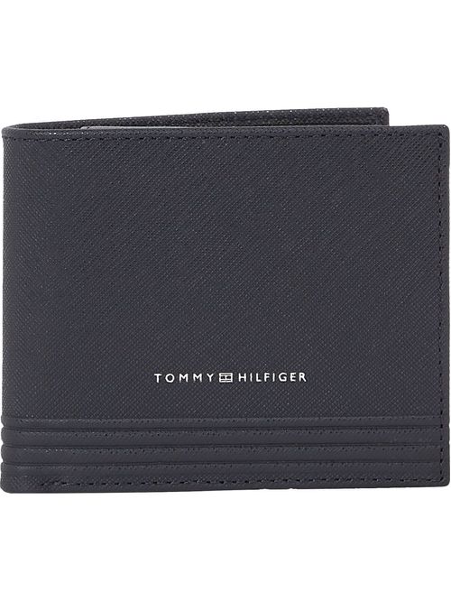 Billetera plegable TH Business de cuero