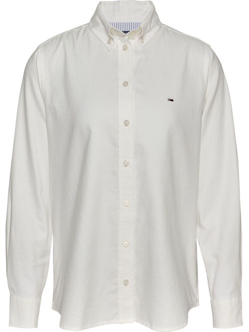 Camisa oxford de corte regular con rayas