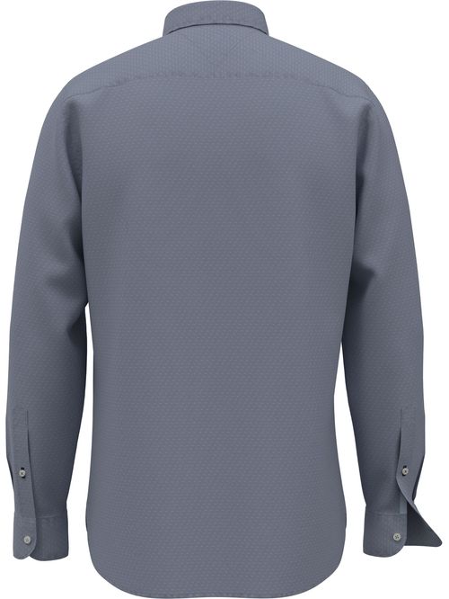 Camisa oxford de corte regular manga larga con logo