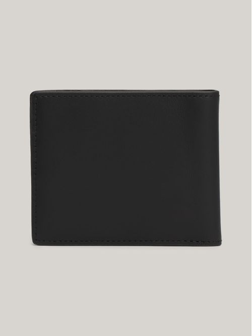 Billetera pequeña de cuero con cinta distintiva