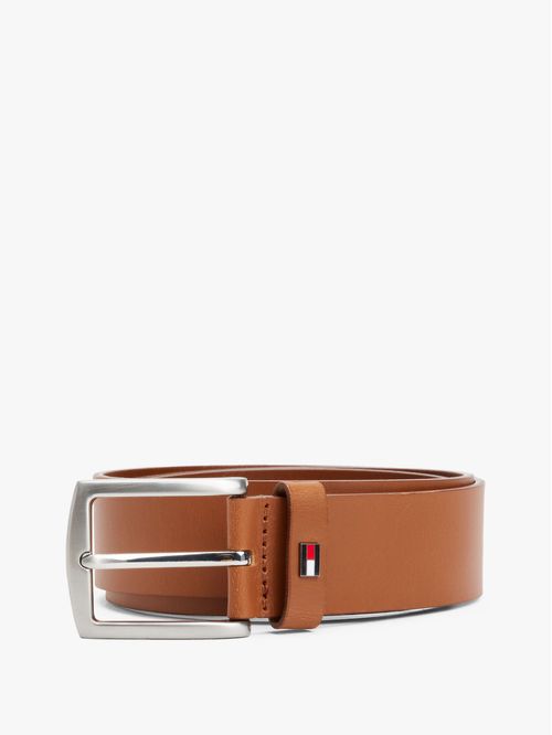 Cinturón Denton de cuero con logo