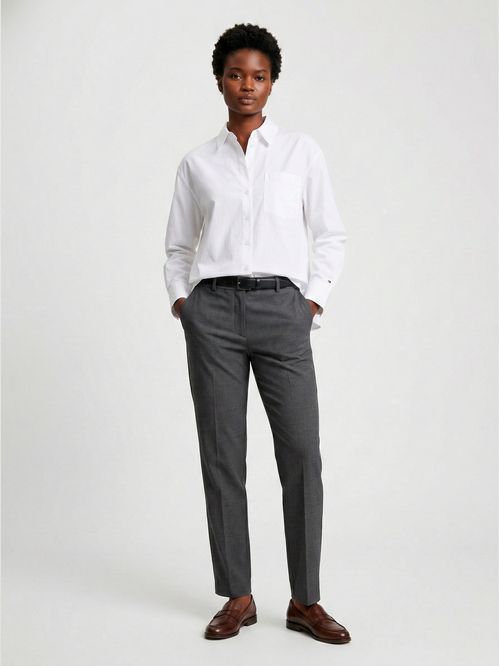 Camisa de poplín con bolsillo regular fit