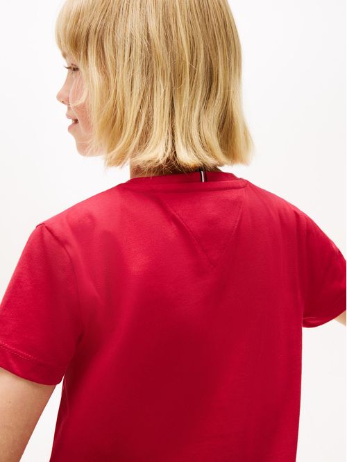 Remera manga corta con logo script